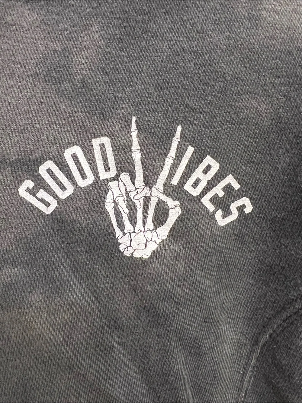Good Vibes Grey Crewneck Sweatshirt - kids - Picture 2 of 5